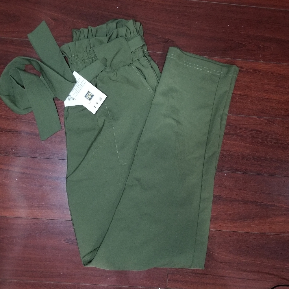 Women's paper bag pants